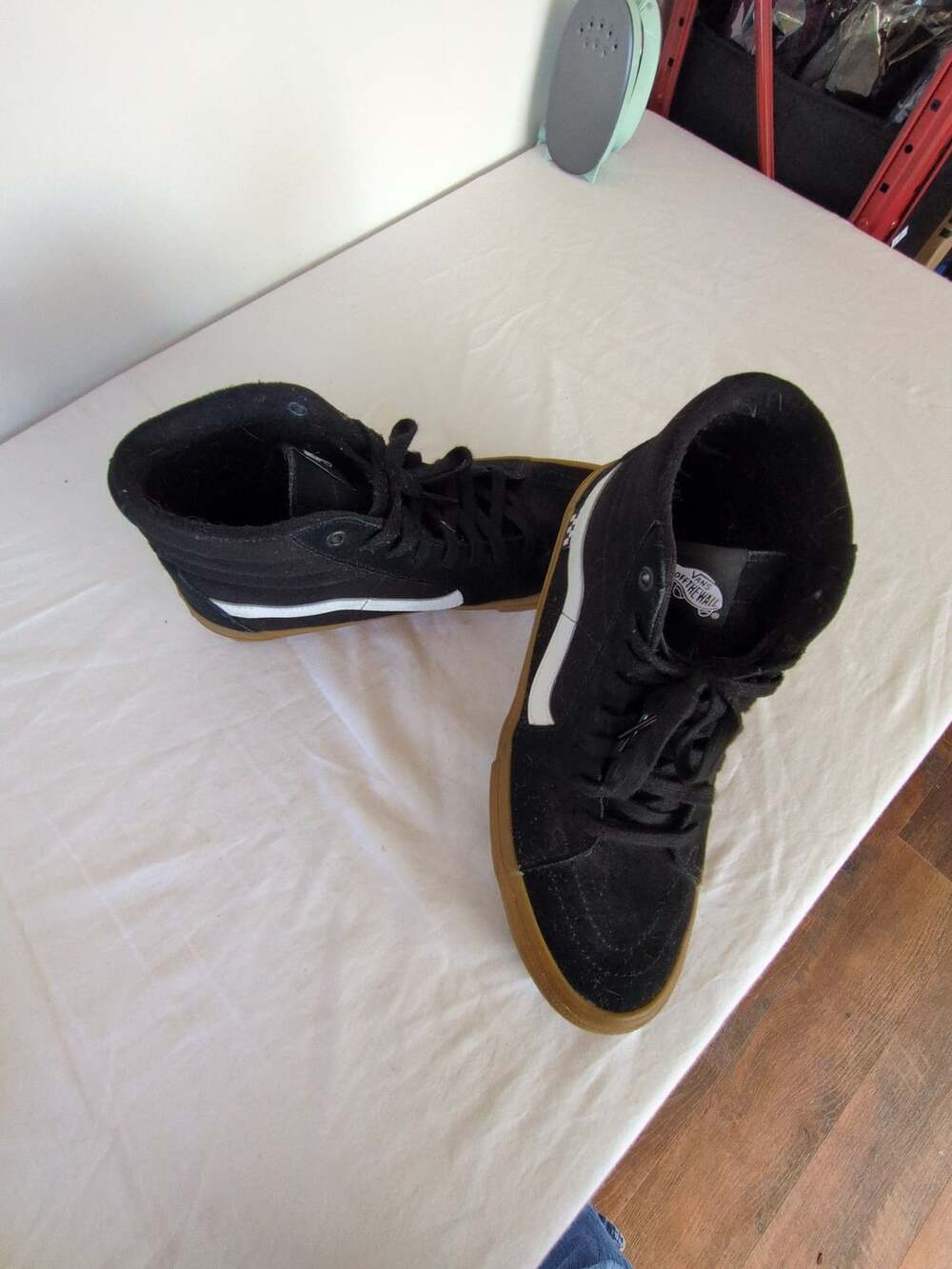 Vans Skate Sk8-Hi Size 11 Black Gum Sneakers